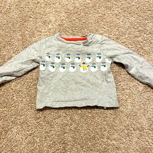 Baby boy snowman shirt